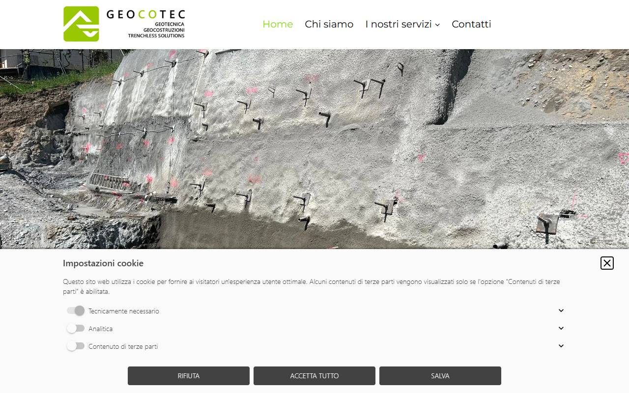 Anteprima del sito: Geocotec Sagl