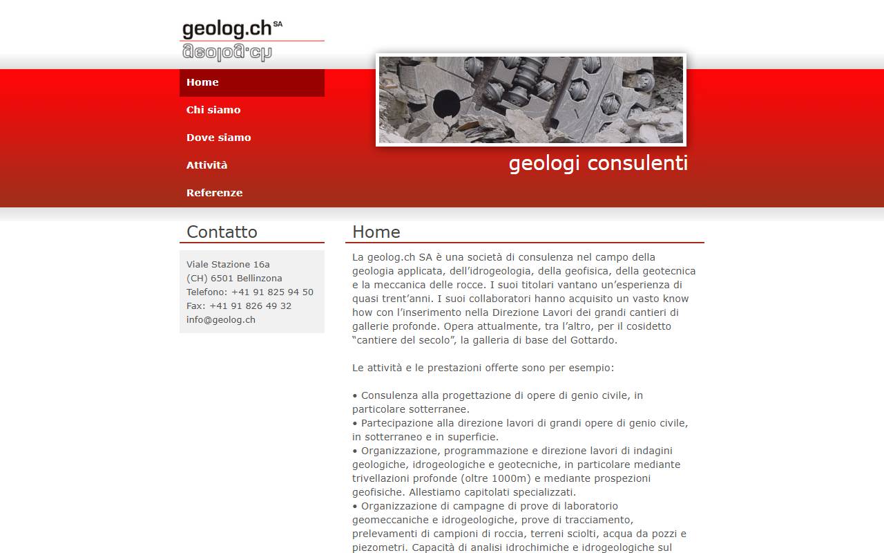 Anteprima del sito: geolog.ch SA