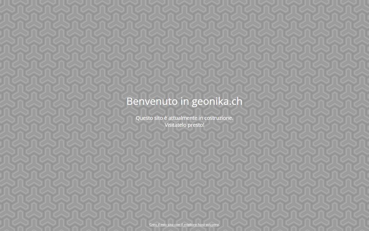 Anteprima del sito: Geonika di Mattia Solcà