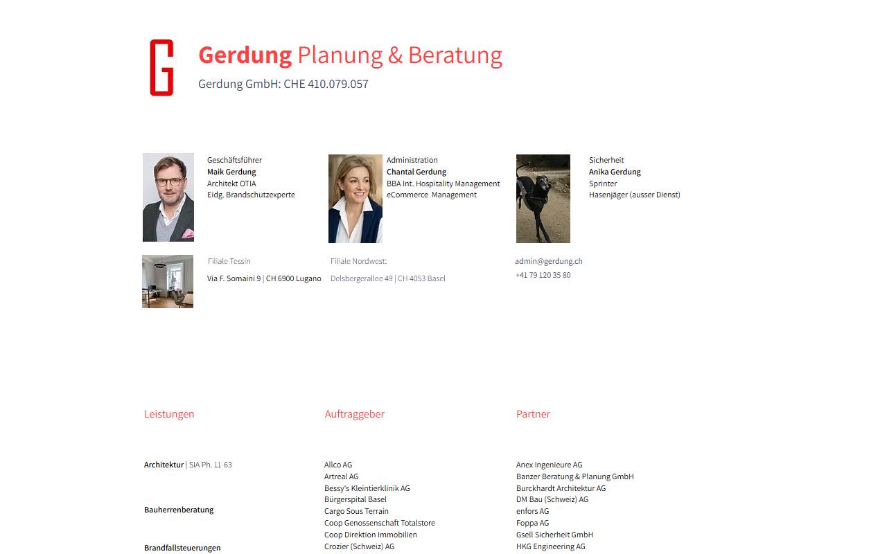 Anteprima del sito: Gerdung GmbH