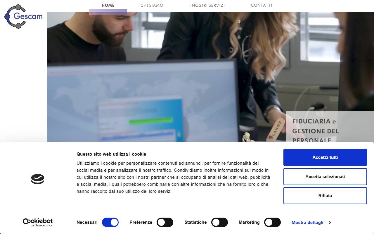 Anteprima del sito: Gescam Sagl