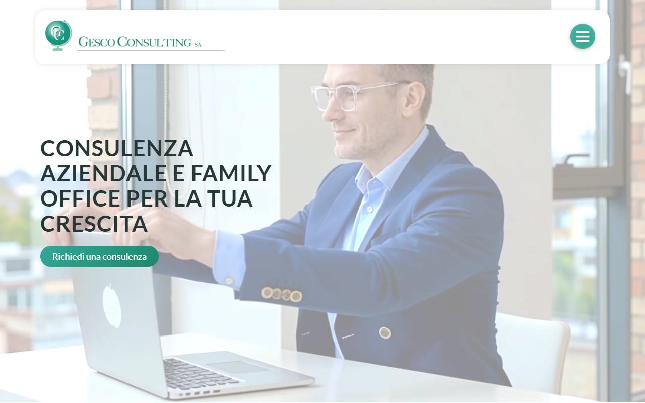 Anteprima del sito: GESCO CONSULTING SA