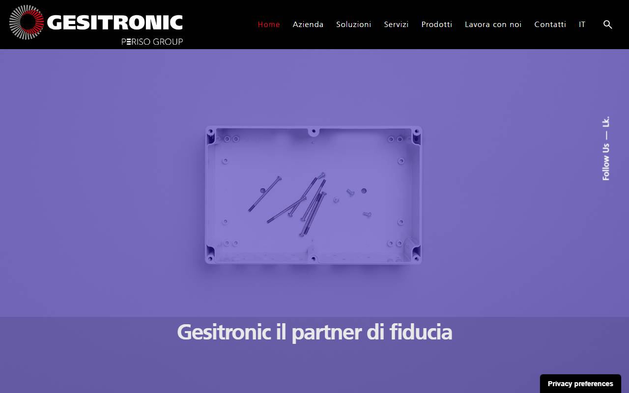 Anteprima del sito: Gesitronic SA