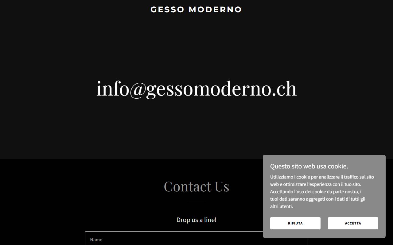 Anteprima del sito: Gesso Moderno Sagl