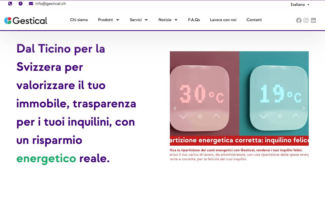Anteprima del sito: GESTICAL SA