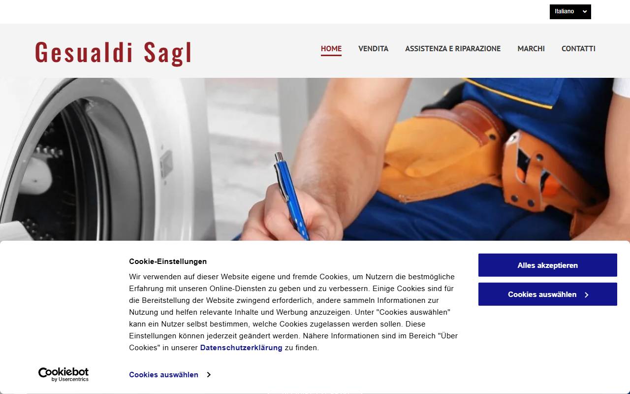 Anteprima del sito: Gesualdi Sagl