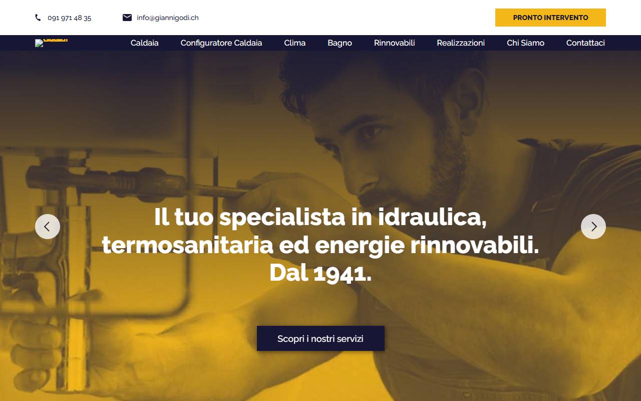 Anteprima del sito: Gianni Godi SA