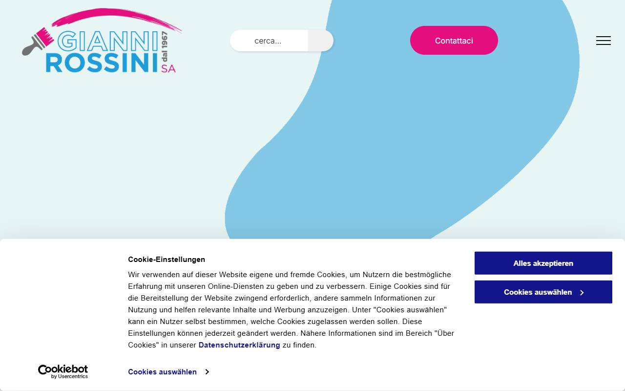 Anteprima del sito: Gianni Rossini SA
