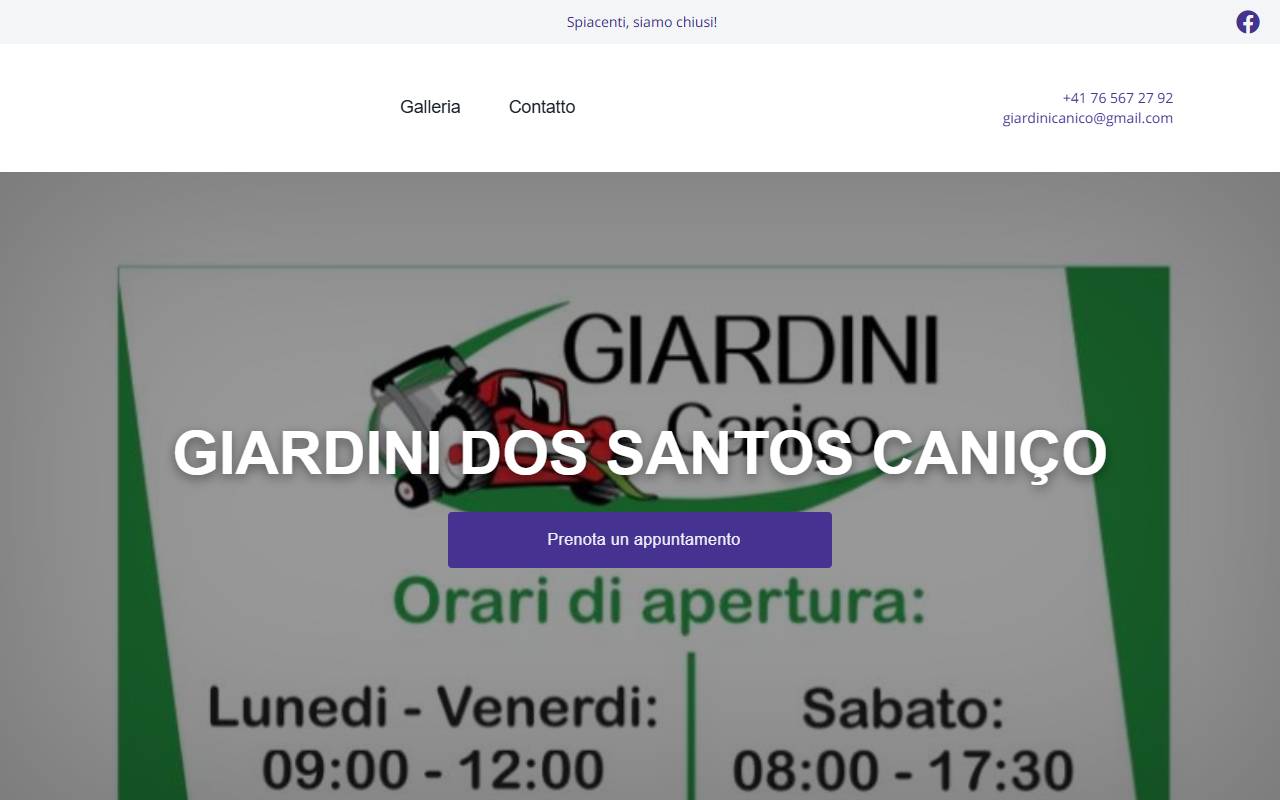 Anteprima del sito: GIARDINI DOS SANTOS CANIÇO