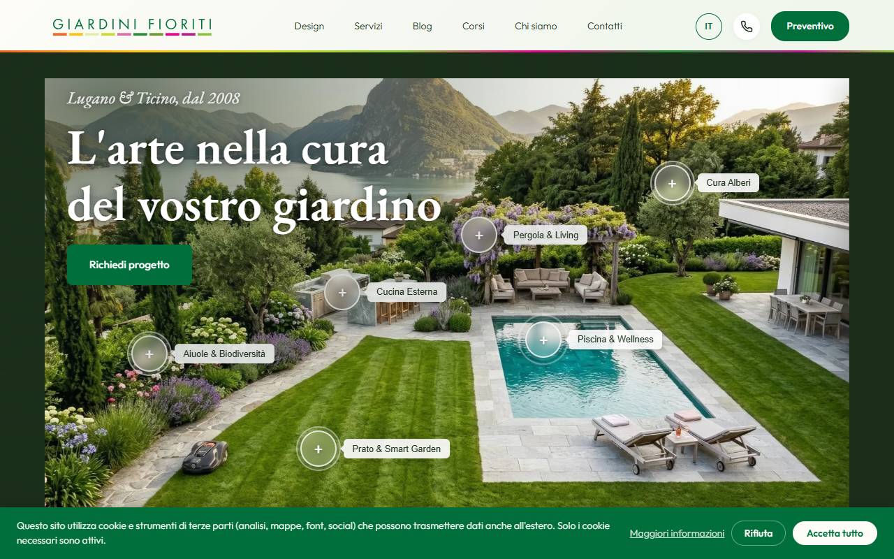 Anteprima del sito: GIARDINI FIORITI di Mattia Agostini