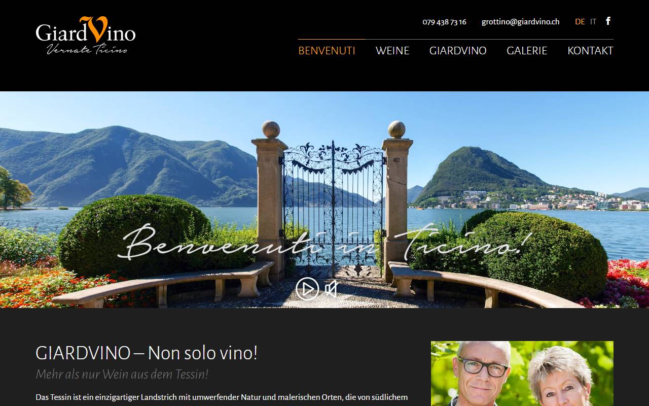 Anteprima del sito: GIARDVINO SA