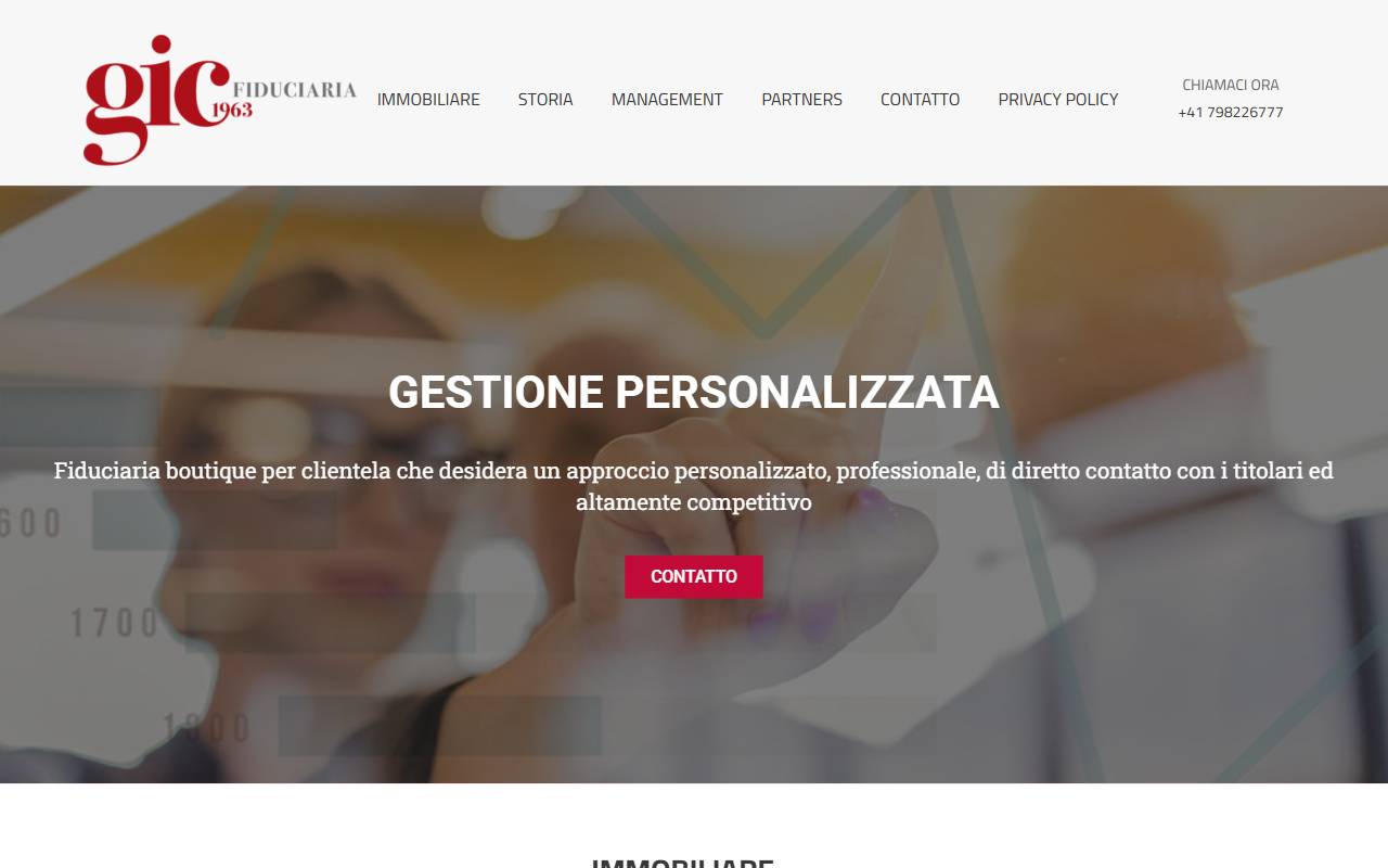 Anteprima del sito: Gic Fiduciaria SA