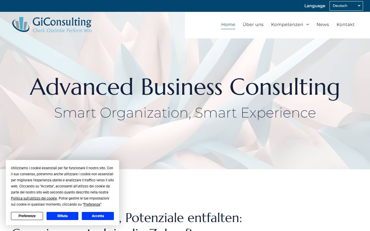 Anteprima del sito: GIConsulting Sagl