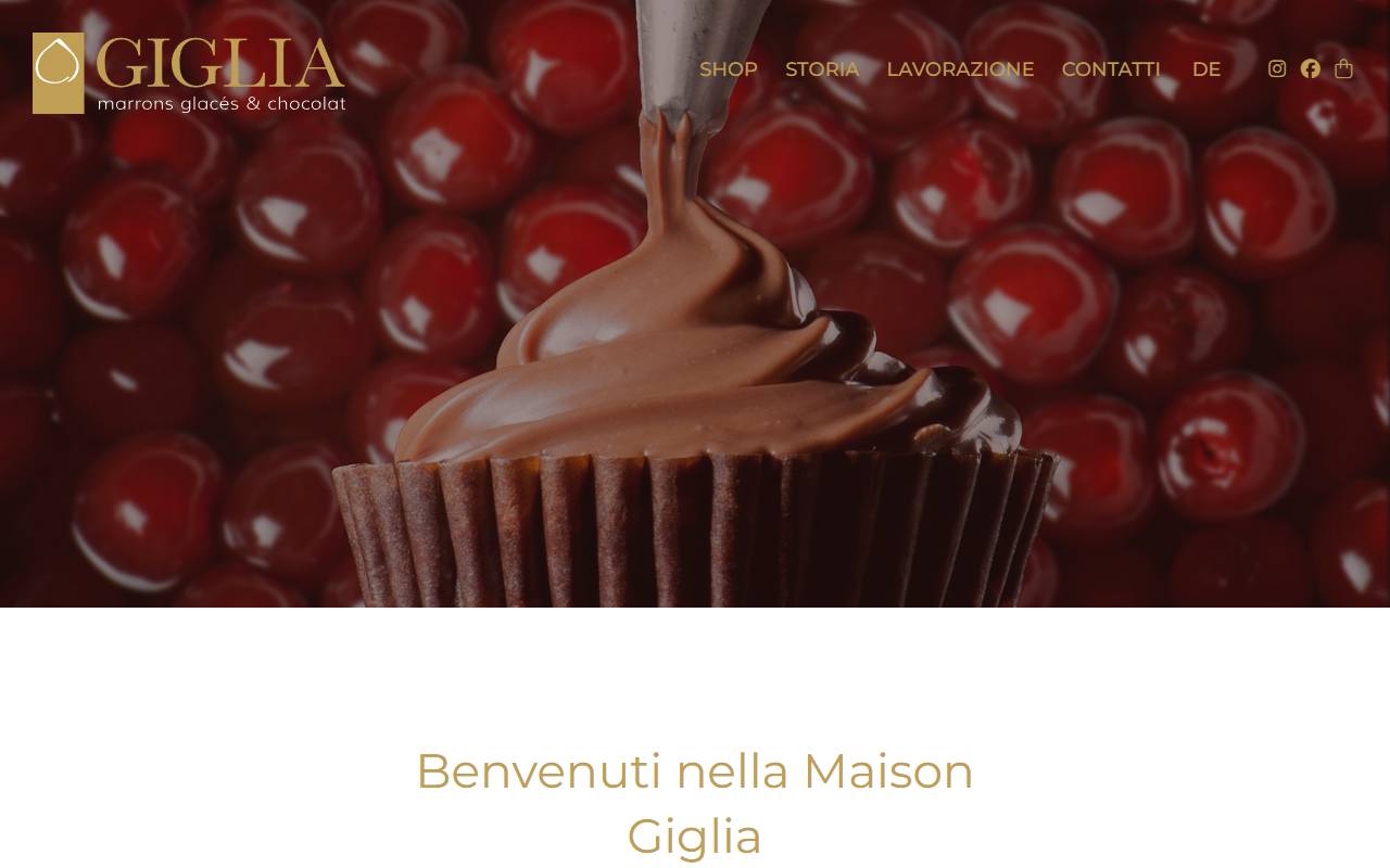 Anteprima del sito: Giuseppe Giglia SA Marrons Glacés