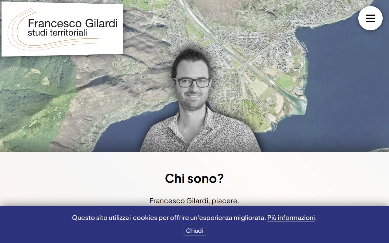 Anteprima del sito: Francesco Gilardi studi territoriali