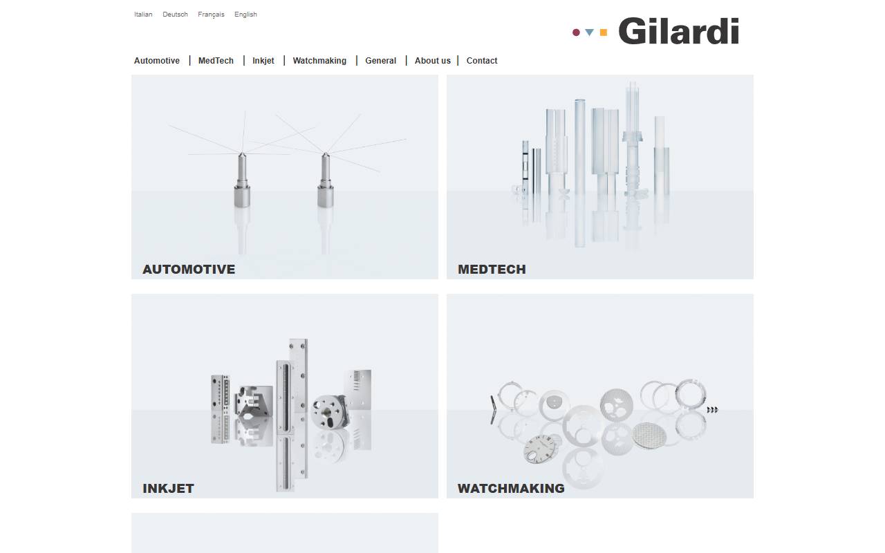 Anteprima del sito: Gilardi Turismo Sagl