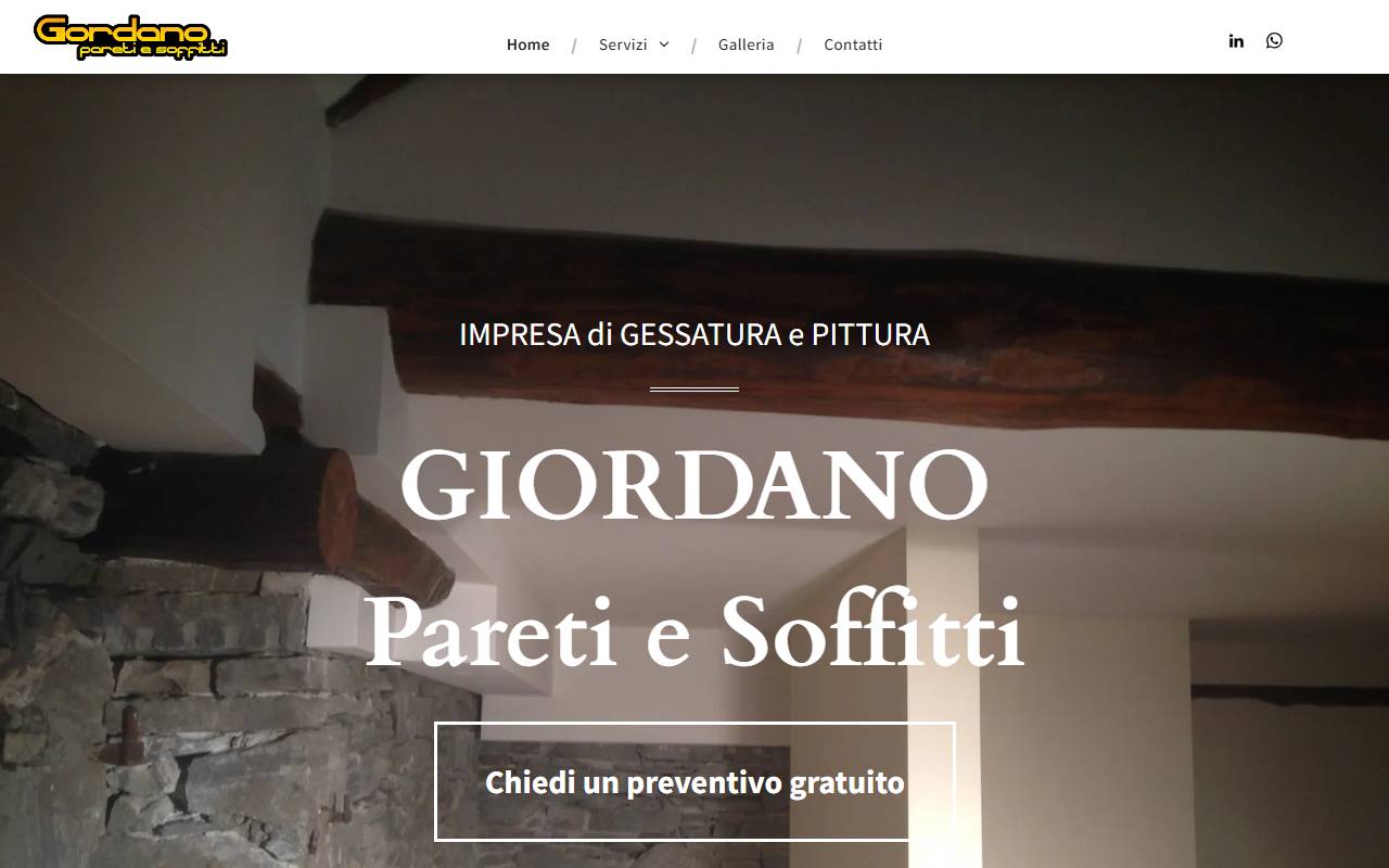 Anteprima del sito: GIORDANO PARETI E SOFFITTI