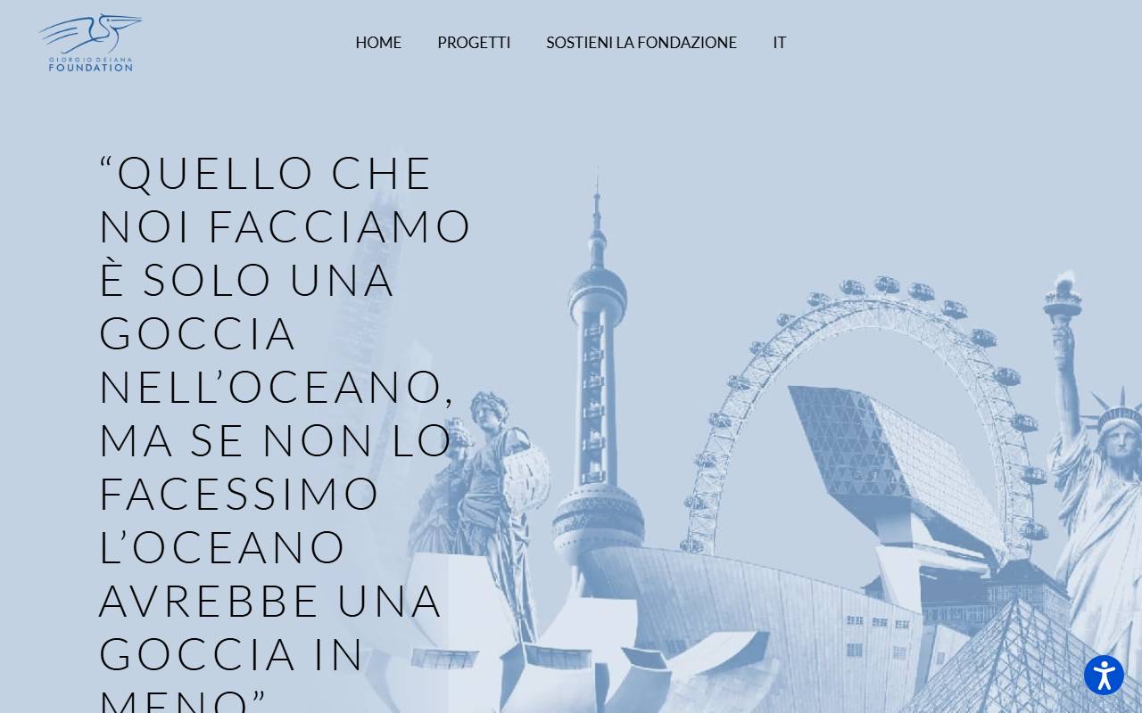 Anteprima del sito: Giorgio Deiana Foundation