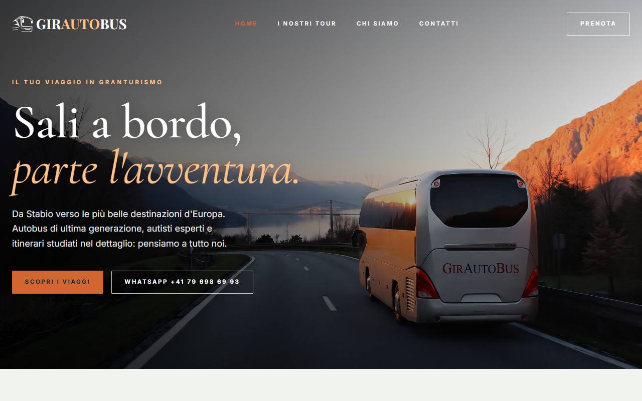 Anteprima del sito: GirAutobus Sagl