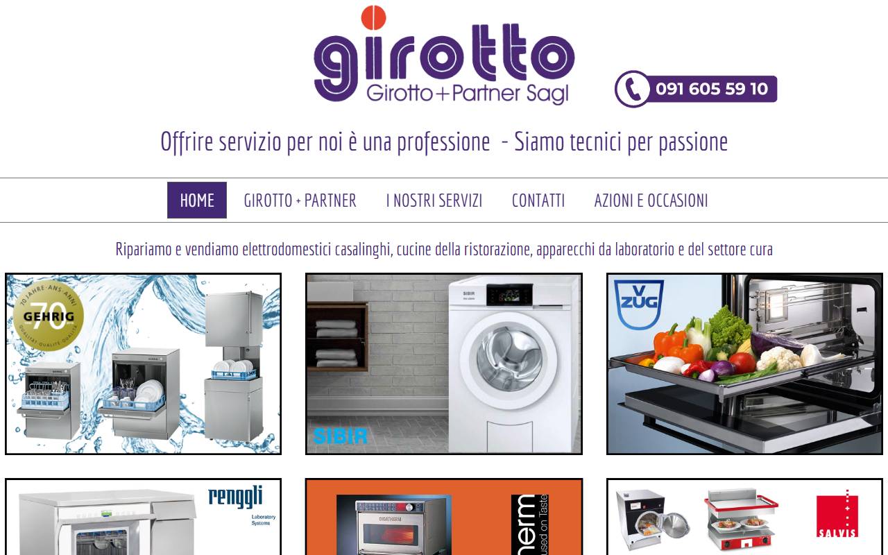 Anteprima del sito: Girotto + Partner Sagl
