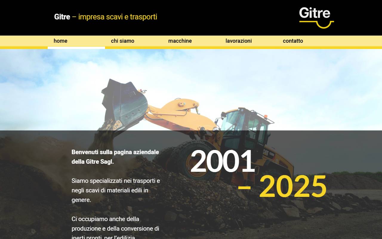 Anteprima del sito: Gitre Sagl