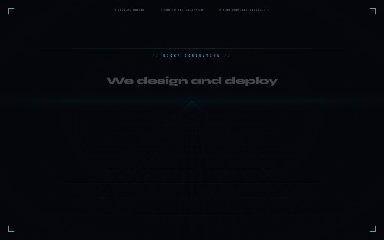 Anteprima del sito: Gjoka Consulting