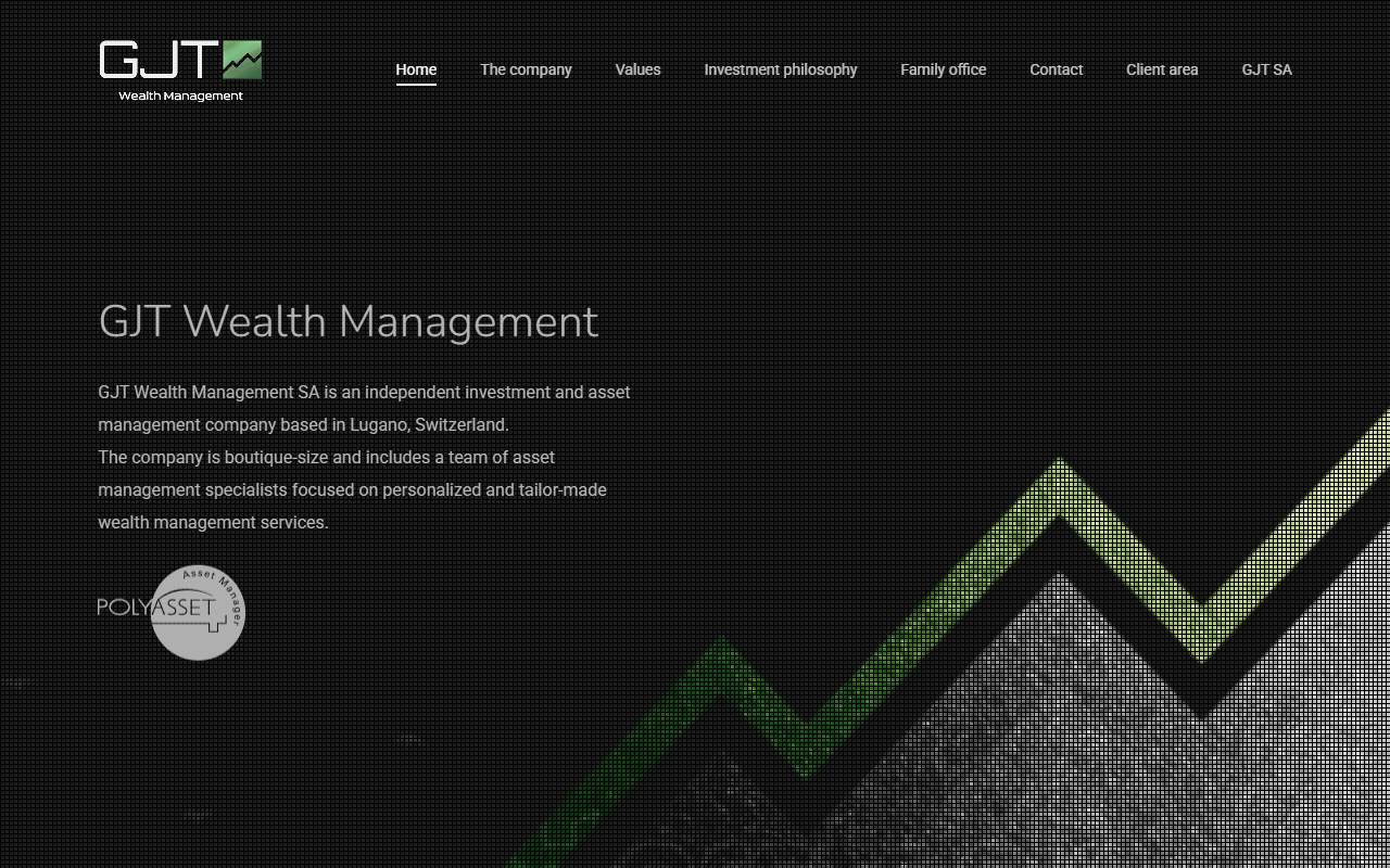 Anteprima del sito: GJT Wealth Management SA