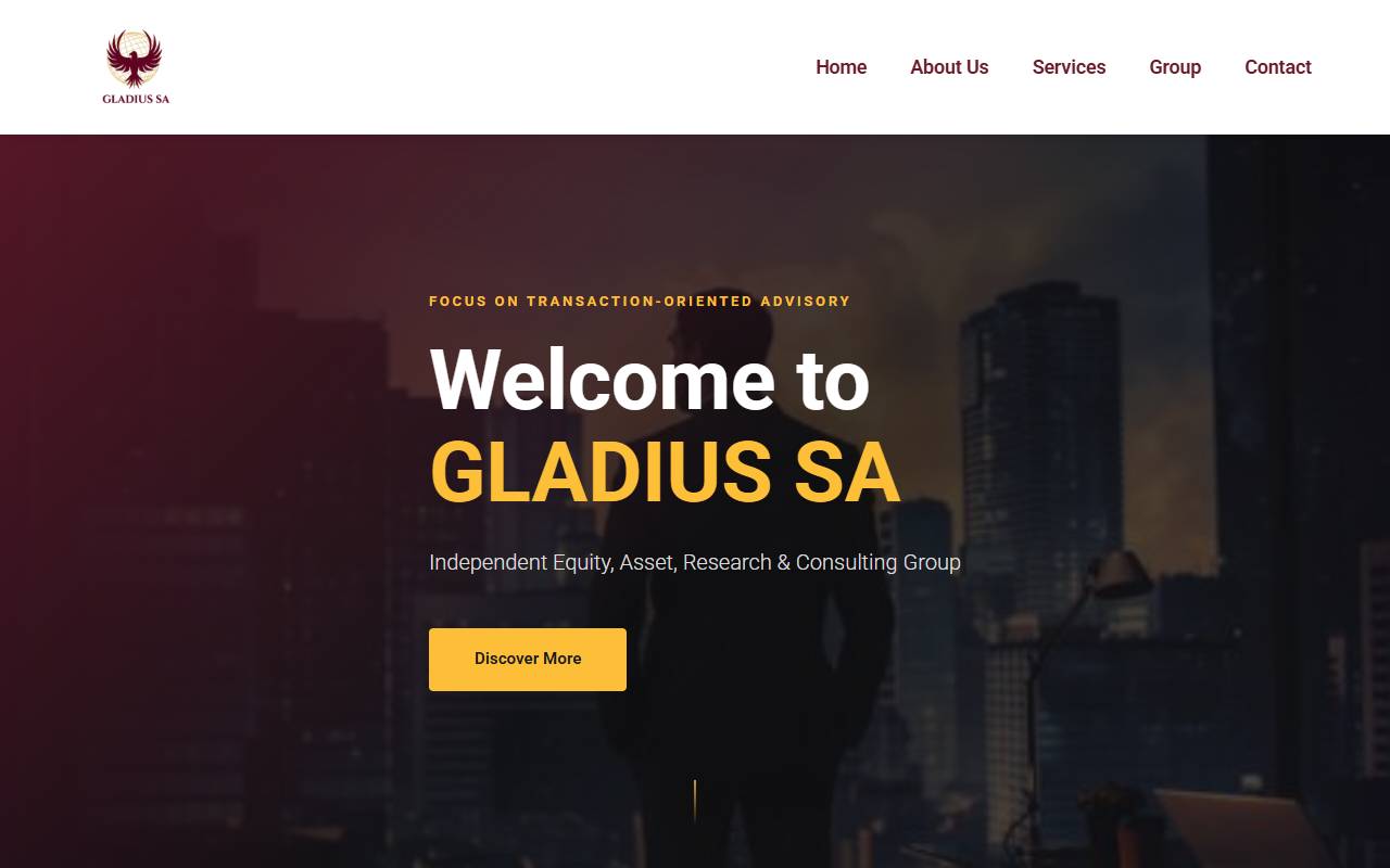 Anteprima del sito: GLADIUS SA