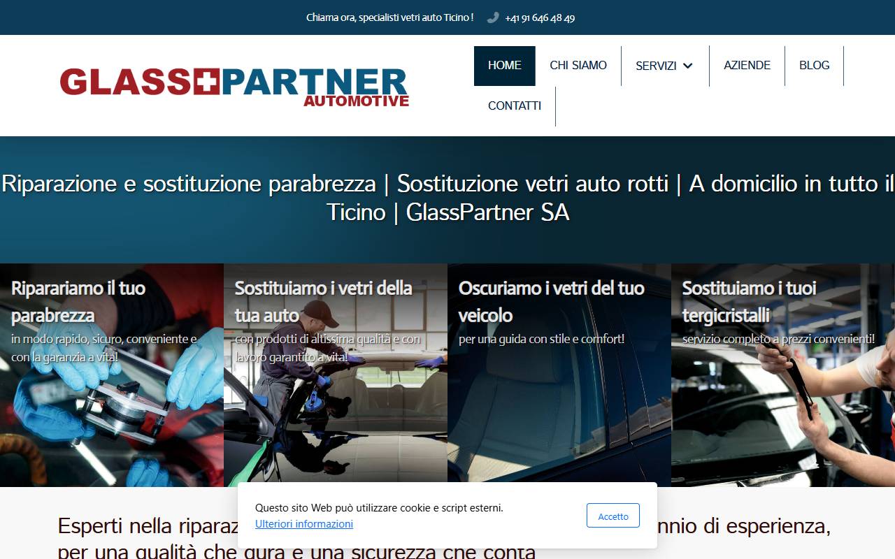 Anteprima del sito: GlassPartner SA
