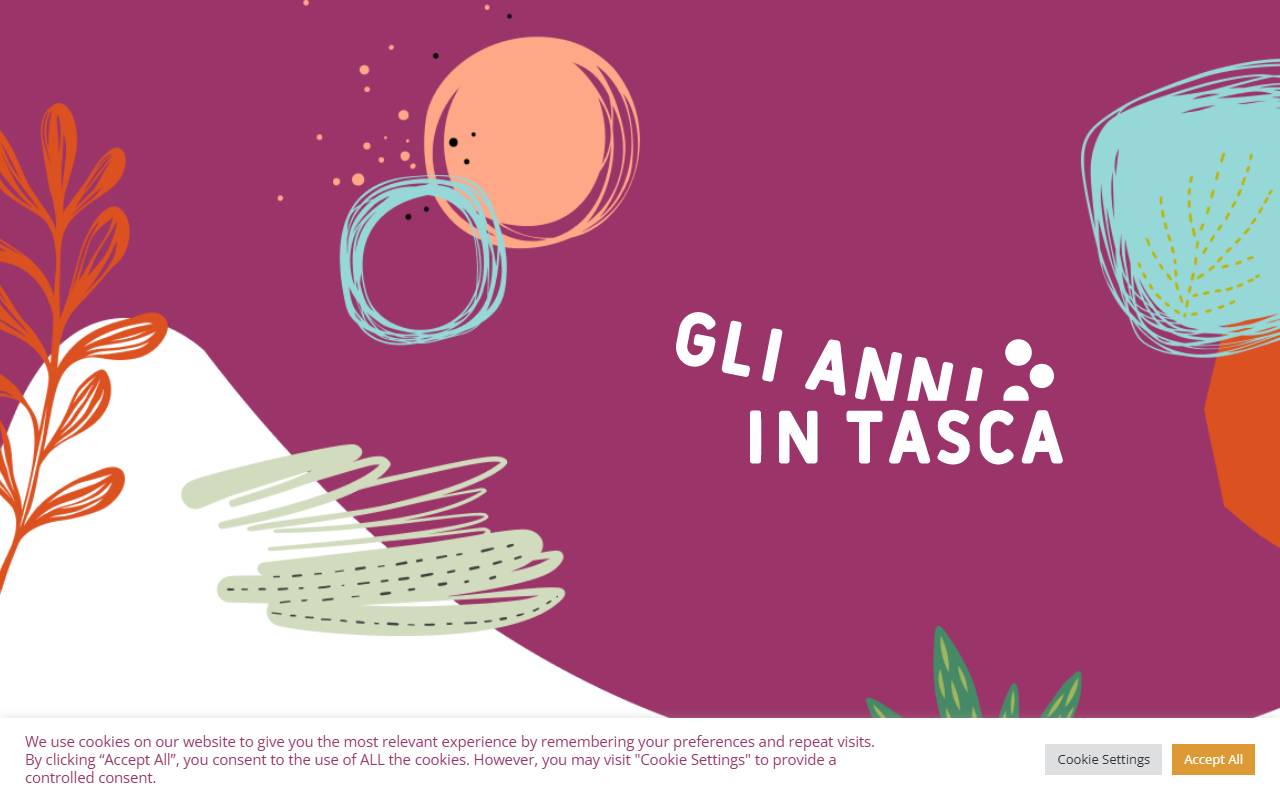 Anteprima del sito: Associazione GLI ANNI IN TASCA