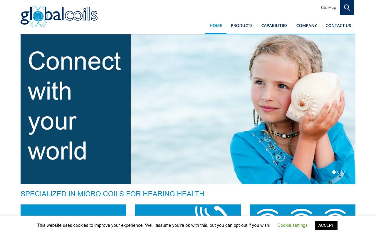 Anteprima del sito: Global Coils Sagl