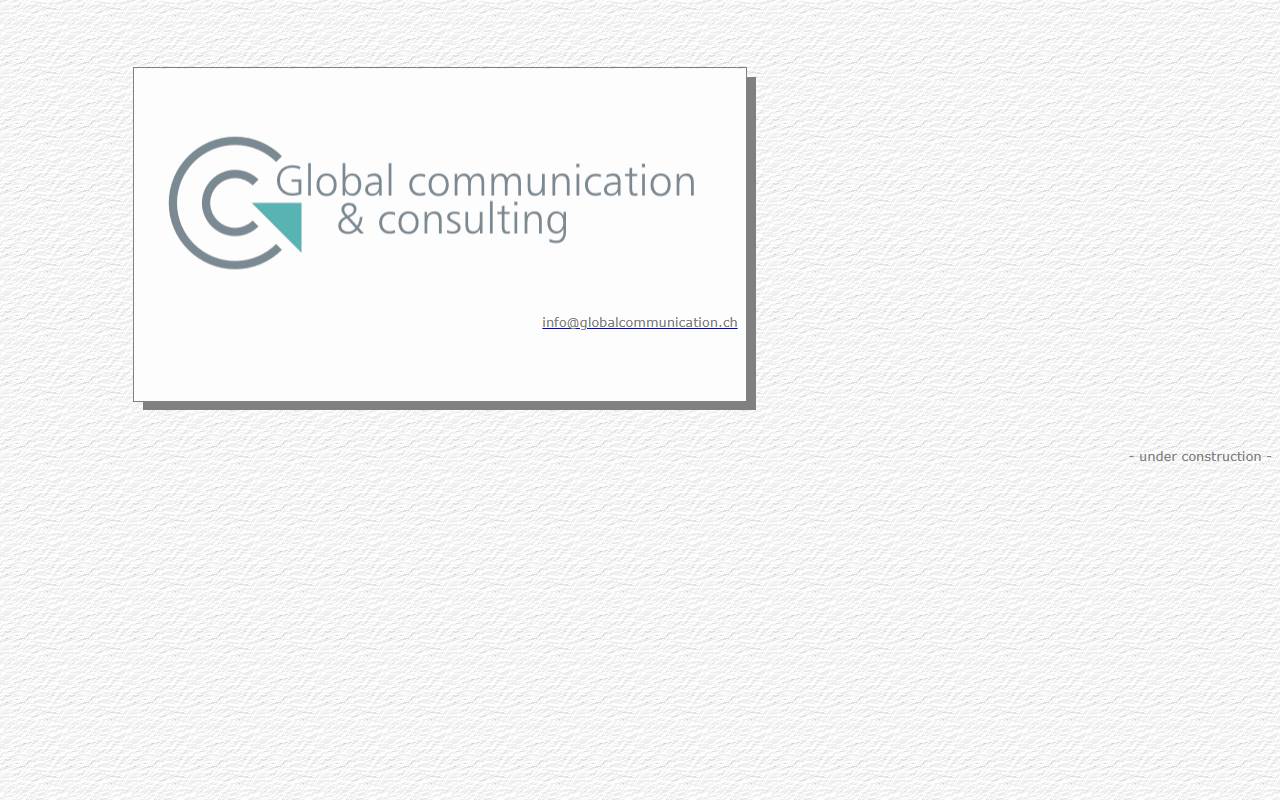 Anteprima del sito: Global Communication and Consulting di Denise Gioli
