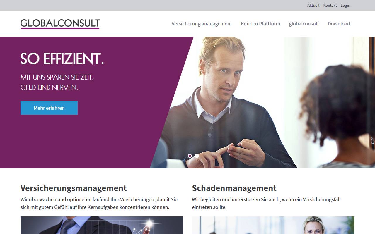 Anteprima del sito: GLOBAL CONSULT Sagl