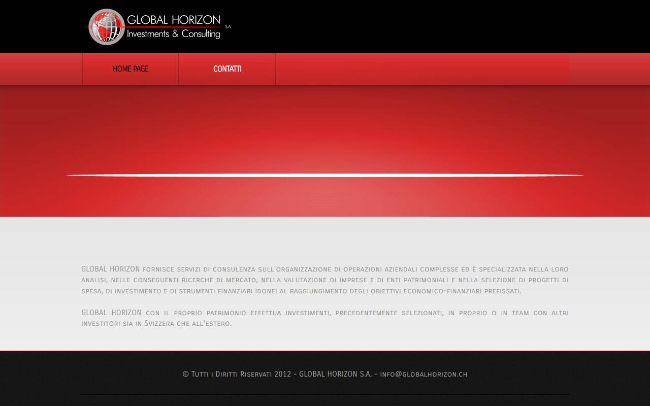 Anteprima del sito: Global Horizon Investments & Consulting SA