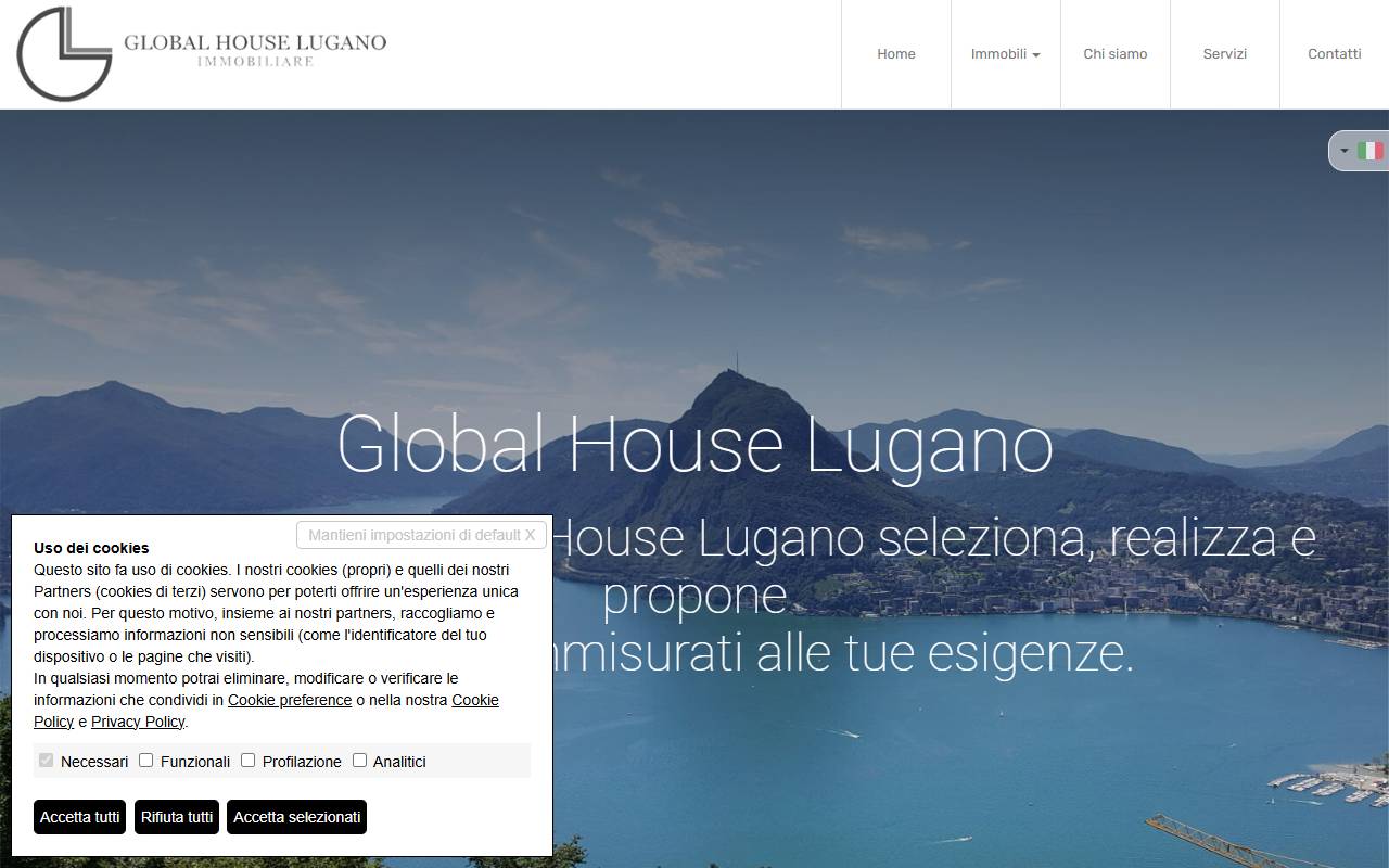 Anteprima del sito: GLOBAL HOUSE LUGANO SAGL