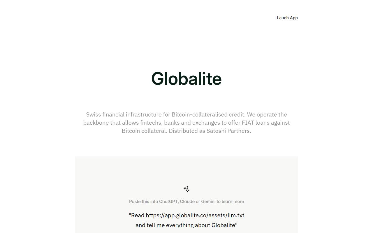Anteprima del sito: Globalite SA