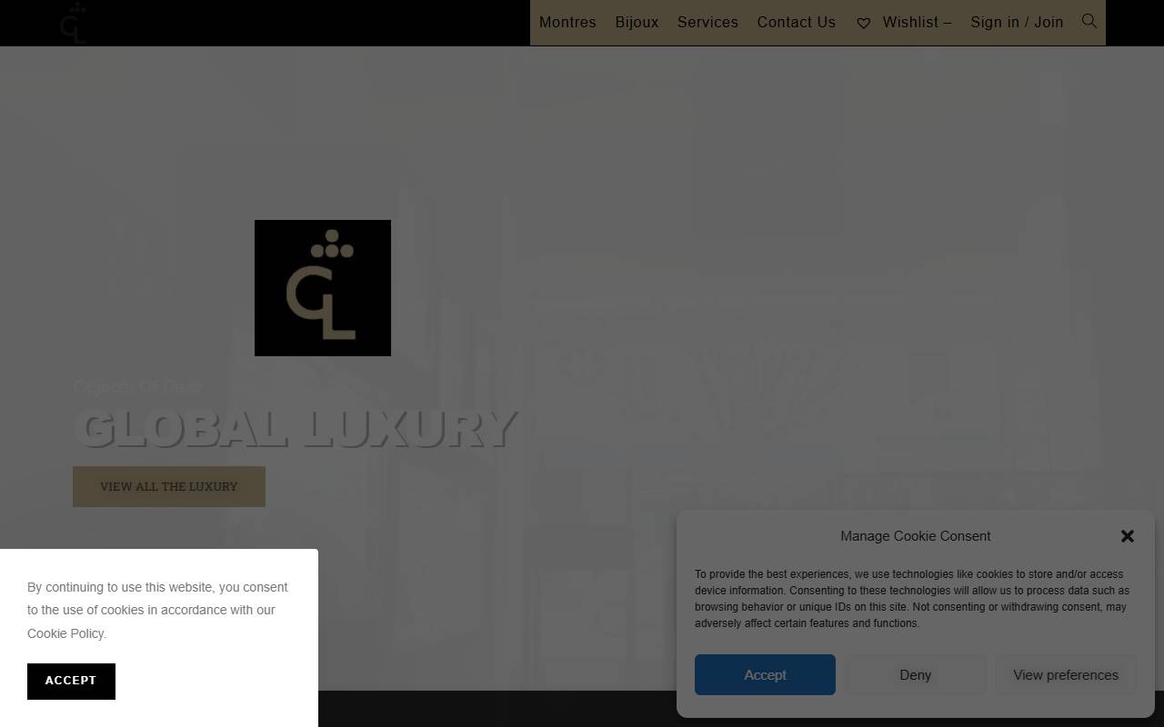 Anteprima del sito: GLOBAL LUXURY INVEST S.P.A., Milano, Succursale di Agno