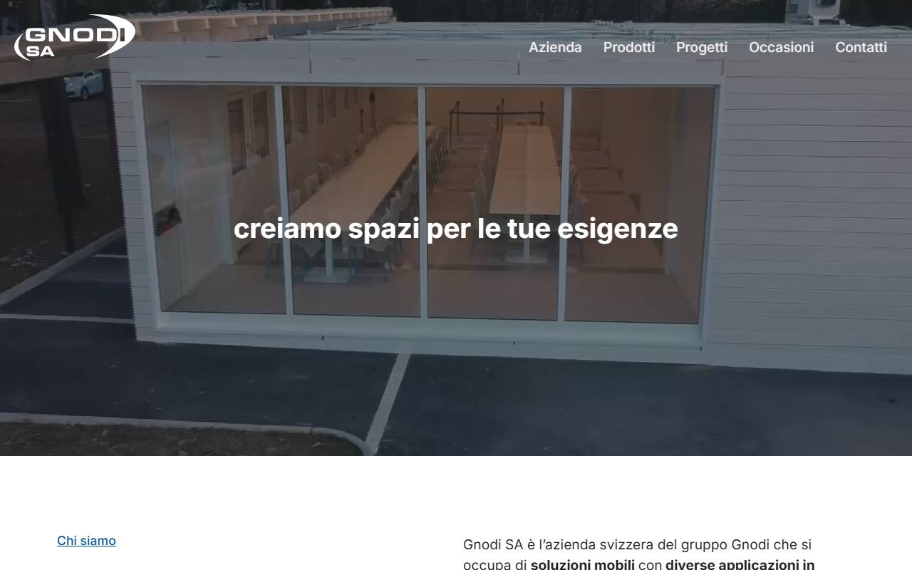 Anteprima del sito: GNODI SA