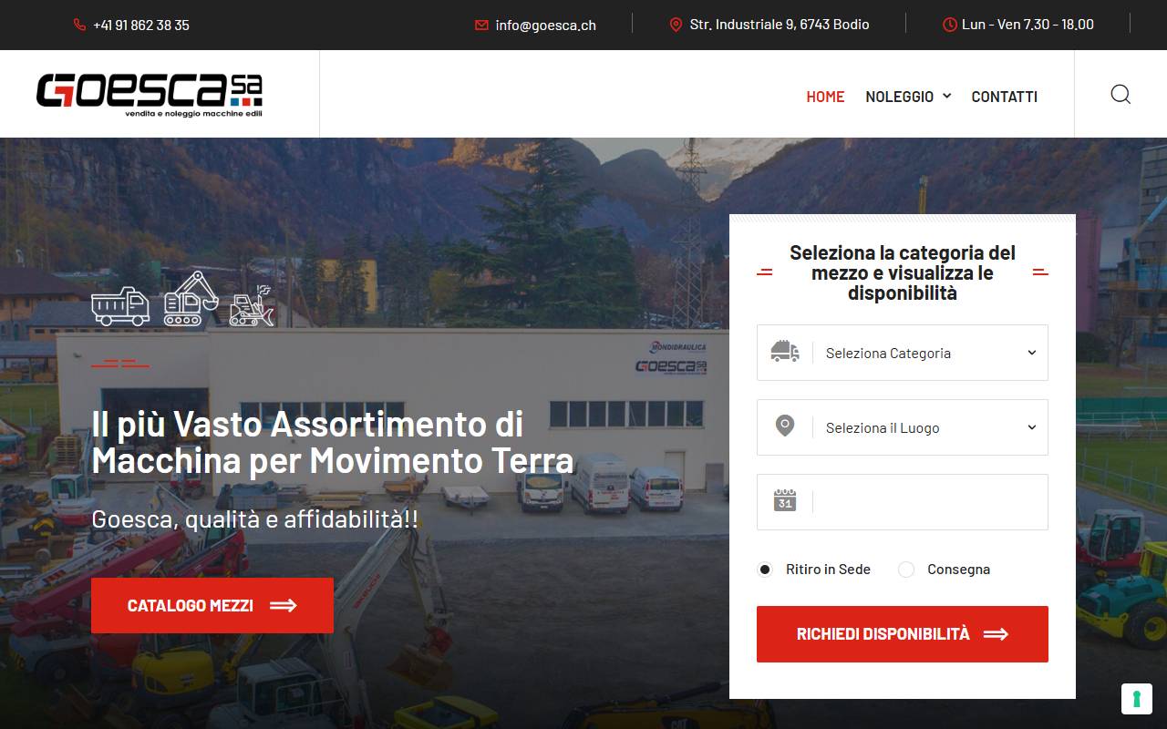 Anteprima del sito: GOESCA SA