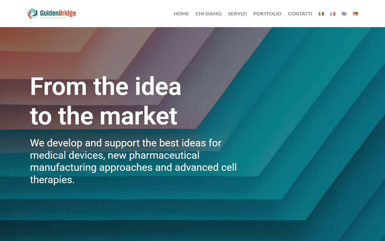 Anteprima del sito: Golden Bridge Consulting Sagl