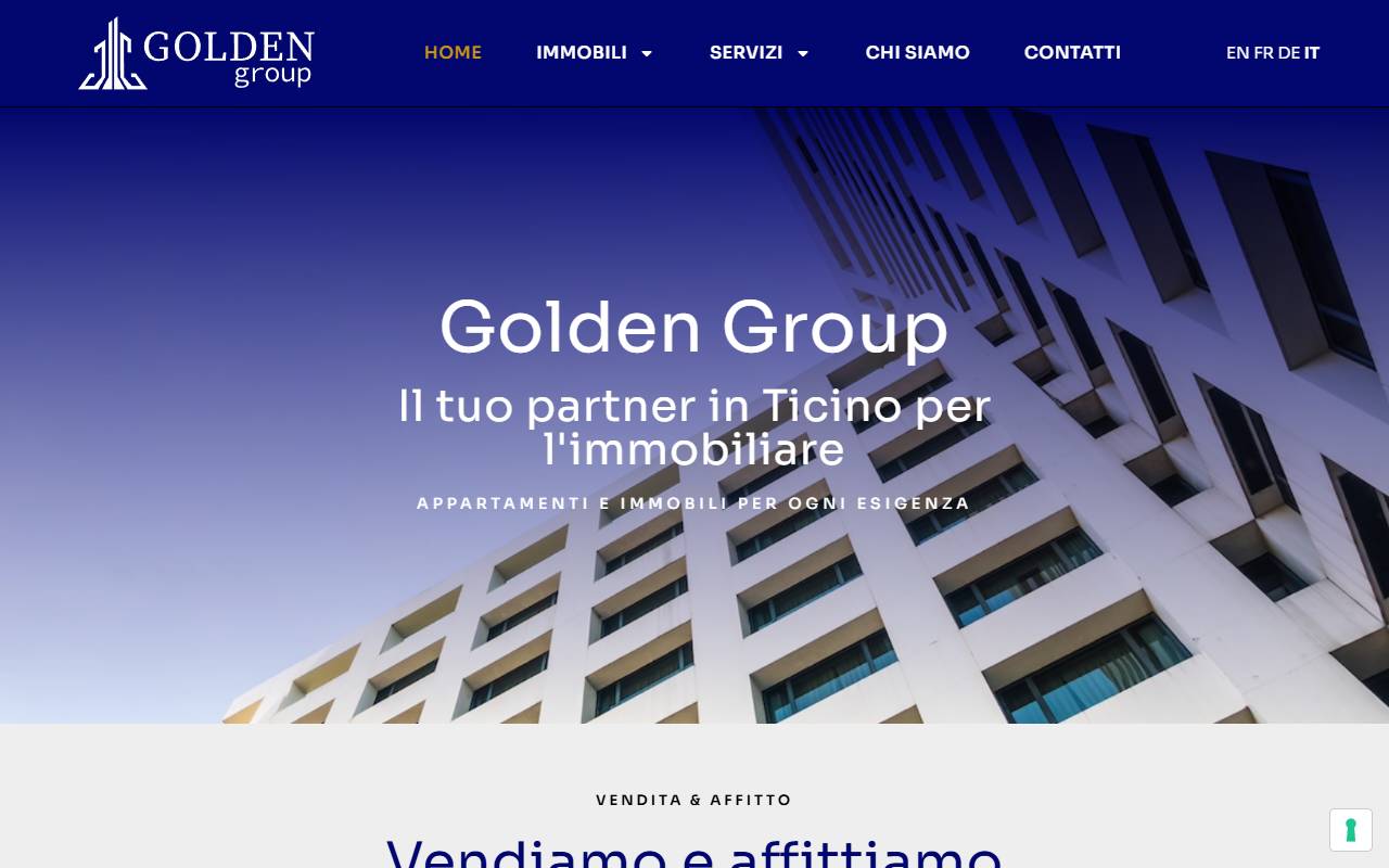 Anteprima del sito: Golden Group SA