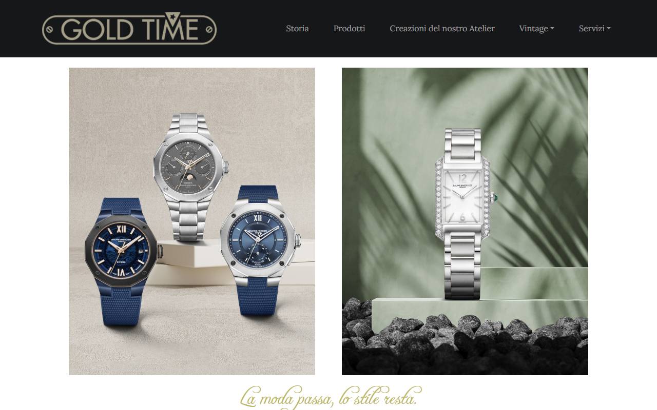 Anteprima del sito: Gold Time SA