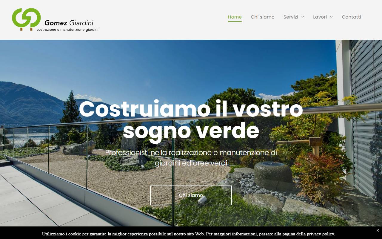 Anteprima del sito: Gomez Giardini Sagl