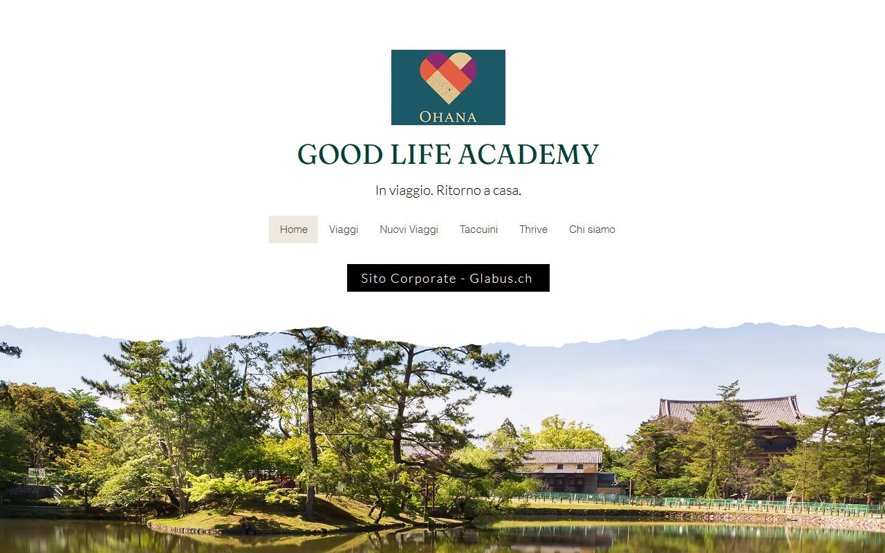 Anteprima del sito: Good Life Academy SAGL