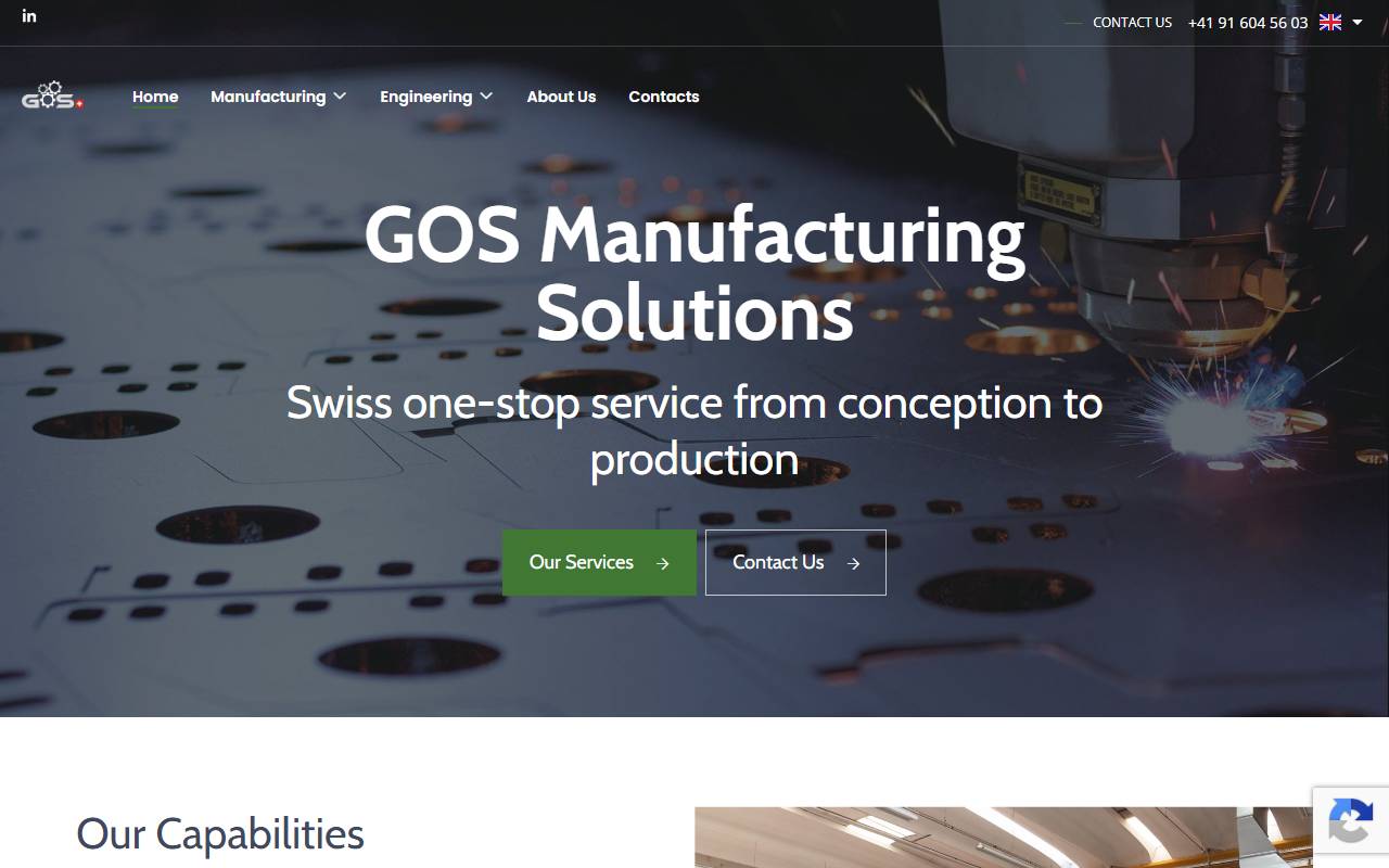 Anteprima del sito: GOS Global Optimisation Solutions SA