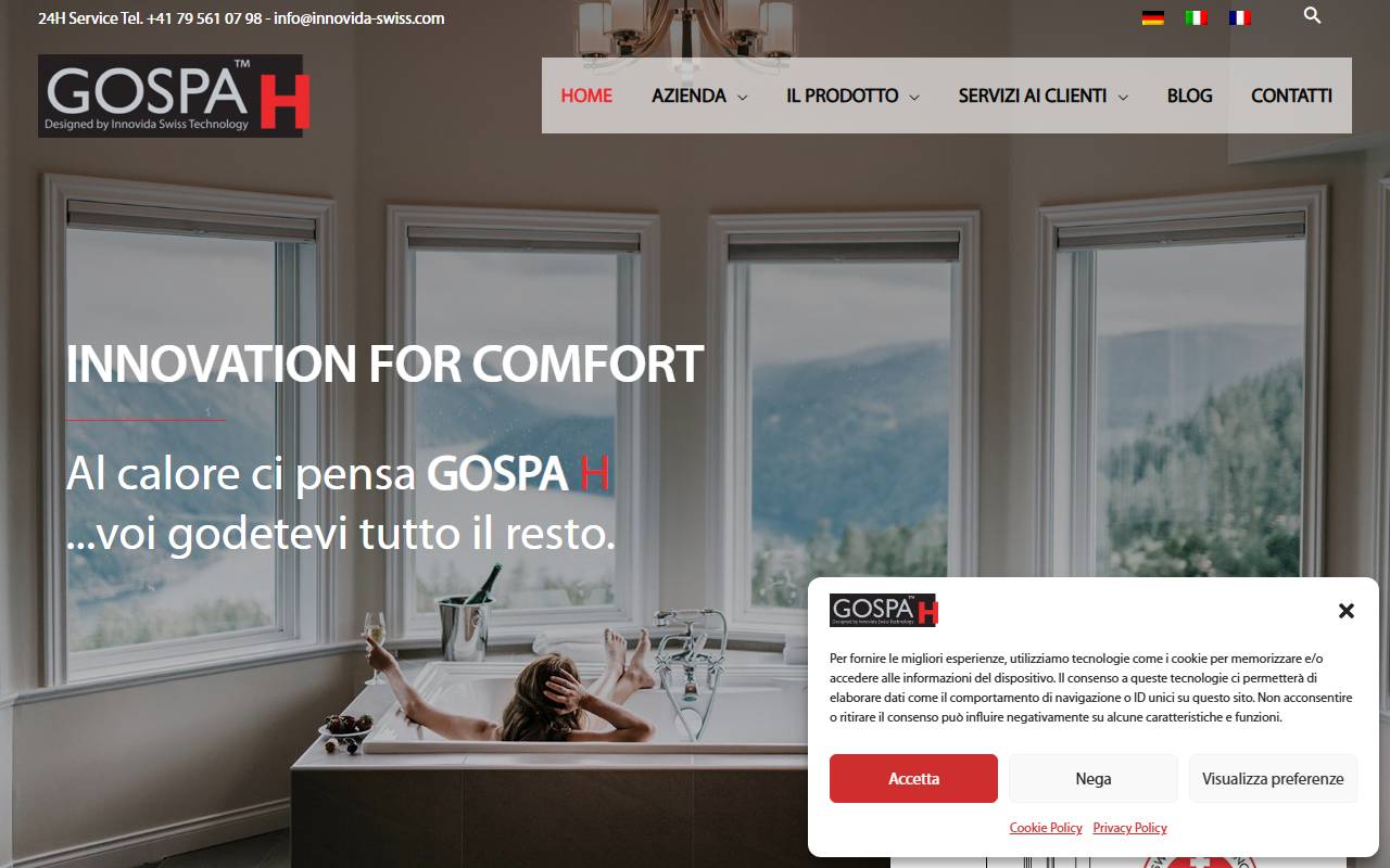 Anteprima del sito: Innovida Swiss Technology SA