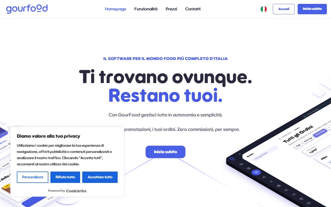 Anteprima del sito: GourFood SA