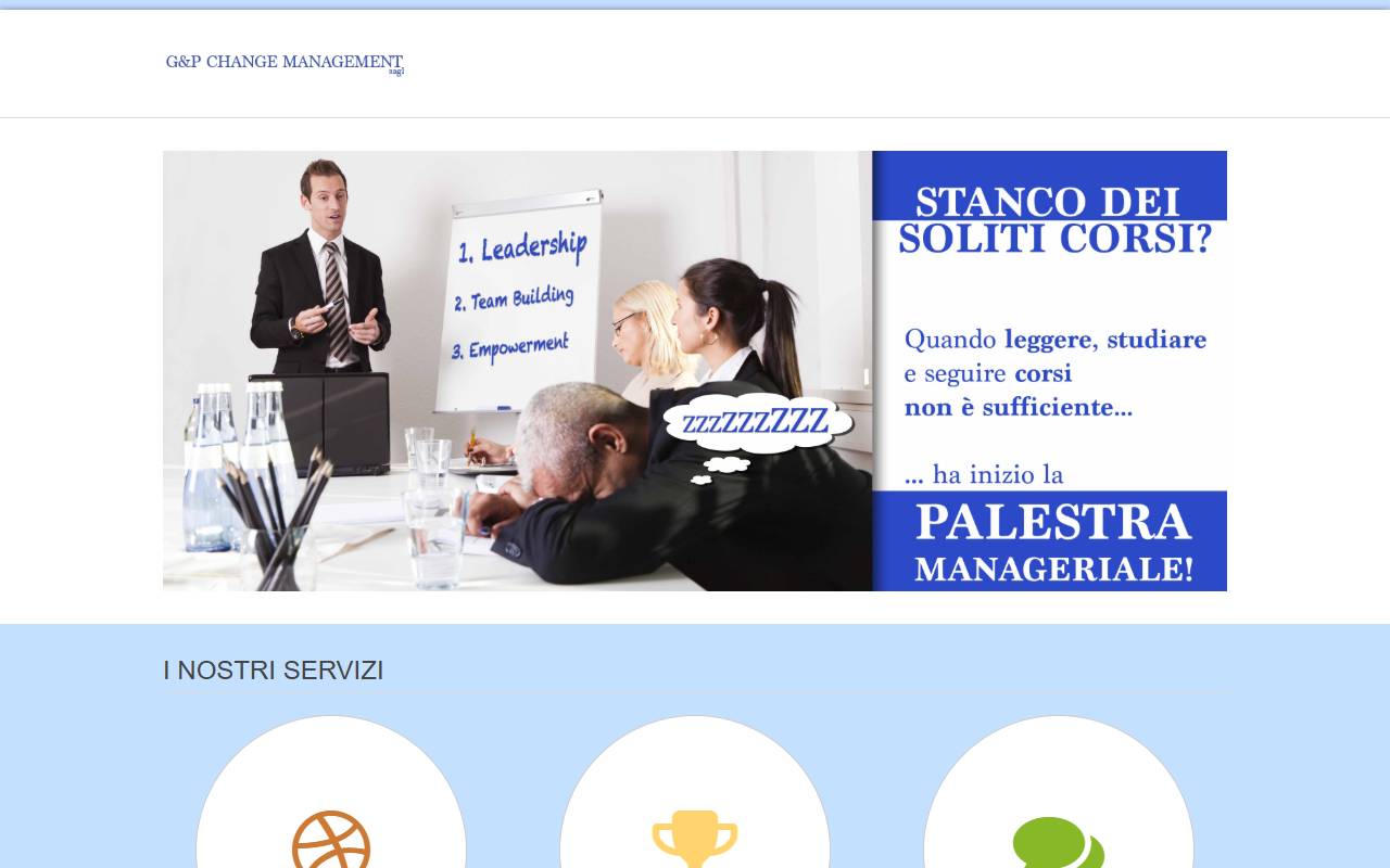 Anteprima del sito: G&P Change Management Sagl
