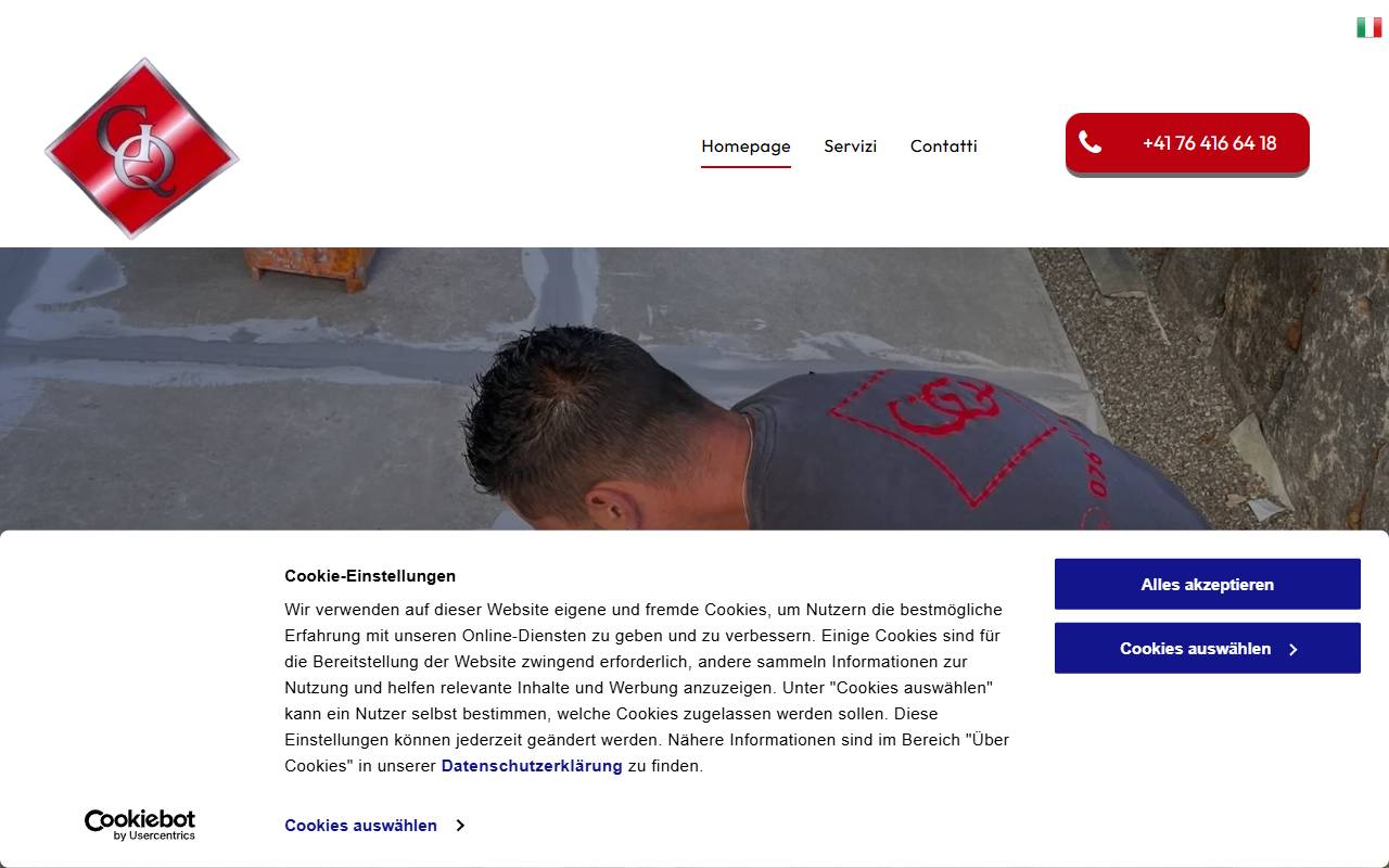 Anteprima del sito: GQ edil Sagl