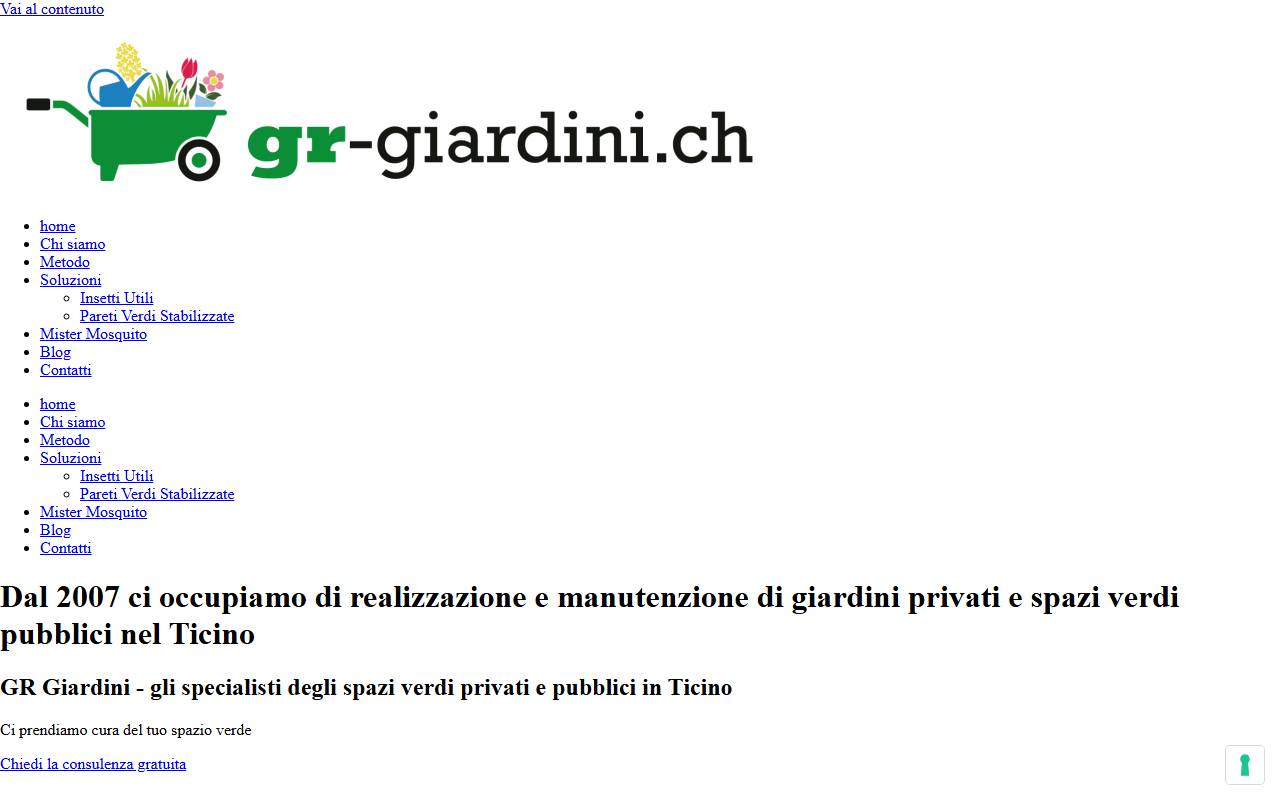 Anteprima del sito: GR-Giardini di Roberto Gambetta